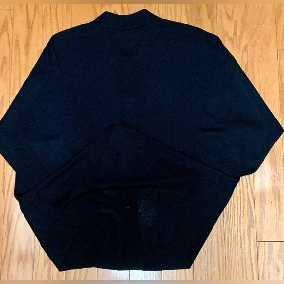 Women's Small 100% Acrylic Ming Wang Toula Gold Button Pocket Cardigan Blazer - Picture 13 of 16